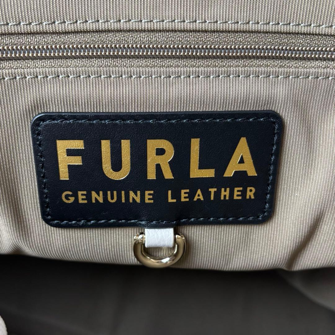 【美品✨/希少】FURLA ジョーヴェトートバッグ 革 ベージュ ギャランティー