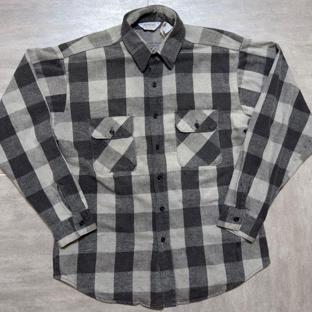 ま*ほ様 80’s FIVE BROTHER ブロックチェックネルシャツ ヴィン