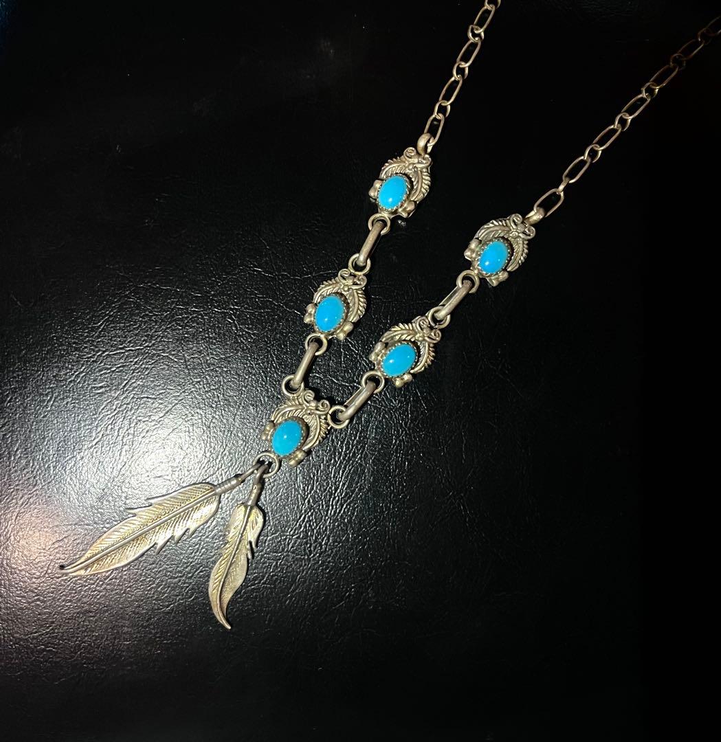 蘭　NAVAJO ナバホ RB刻印 シルバー ターコイズ