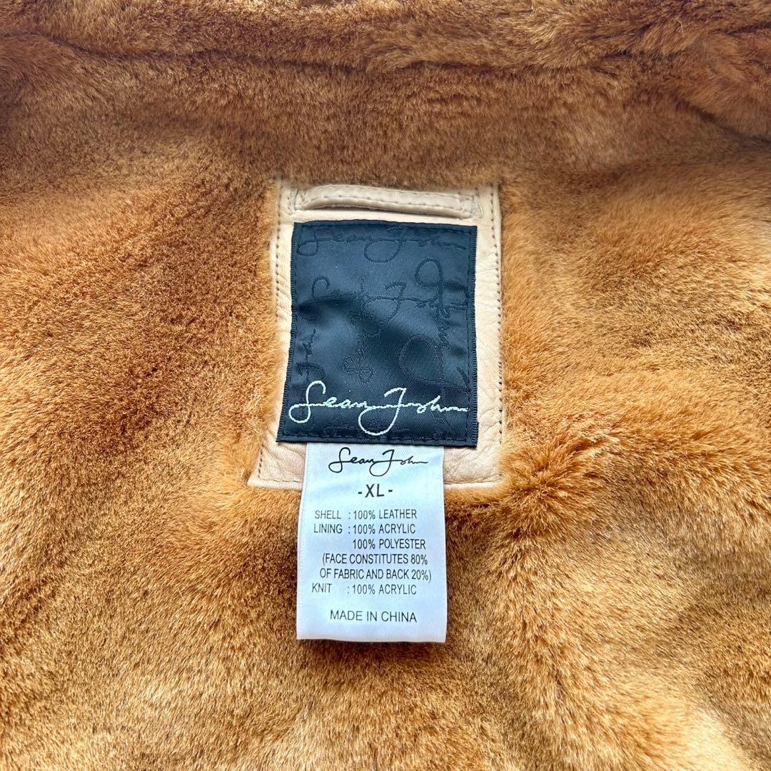 【希少】ショーンジョン リアルレザー ムートンジャケット XL
