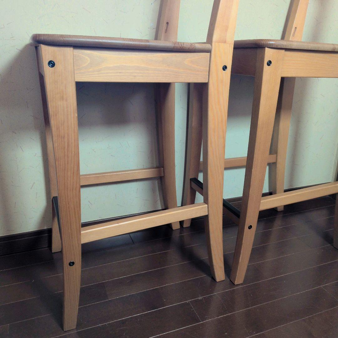 【良品】IKEA インゴルフ カウンターチェア INGOLF 63cm　2脚