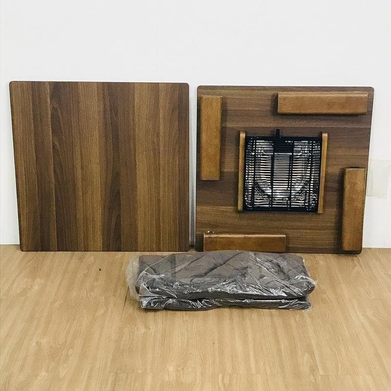 【12月限定特価】【新品】☆折れ脚布団付きこたつ68☆天板リバーシブル