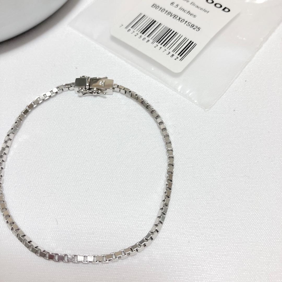 新品 6.5 TOMWOOD スクエアブレスレット 銀 シルバー 16555