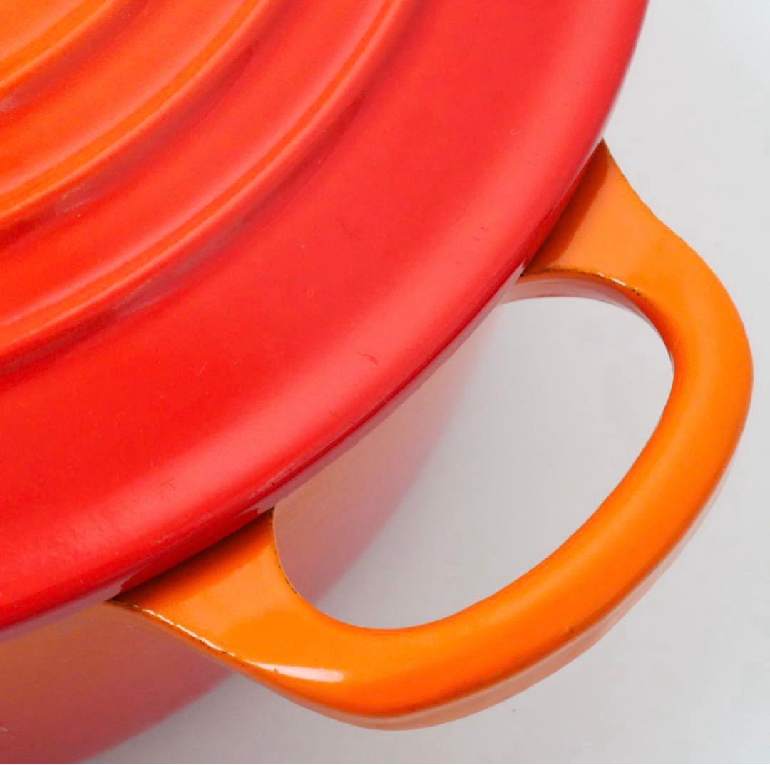 LE CREUSET　ココット ロンド オレンジ　22cm