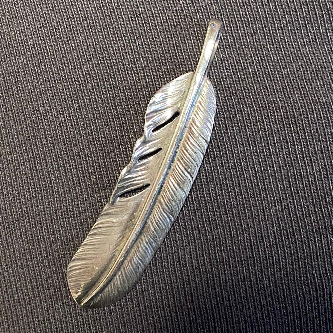 ゴローズ goro's 特大プレーンフェザー シルバー