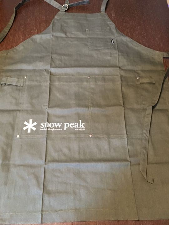 新品 PEAK スノーピーク エプロン グリーン