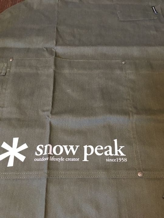 新品 PEAK スノーピーク エプロン グリーン