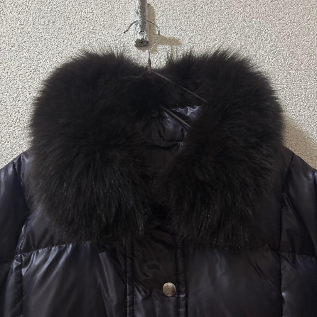 新品同様　15号 高級　大きいサイズ　アクアスキュータム　ダウン　ロングコート