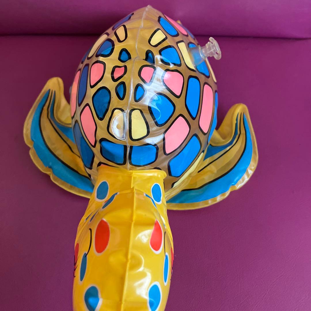 亀さんの空気入り人形 鈴入り、レア 絶版 昭和レトロ