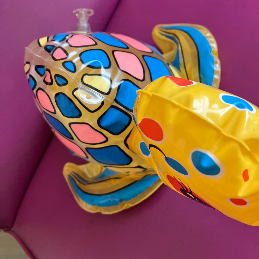 亀さんの空気入り人形 鈴入り、レア 絶版 昭和レトロ