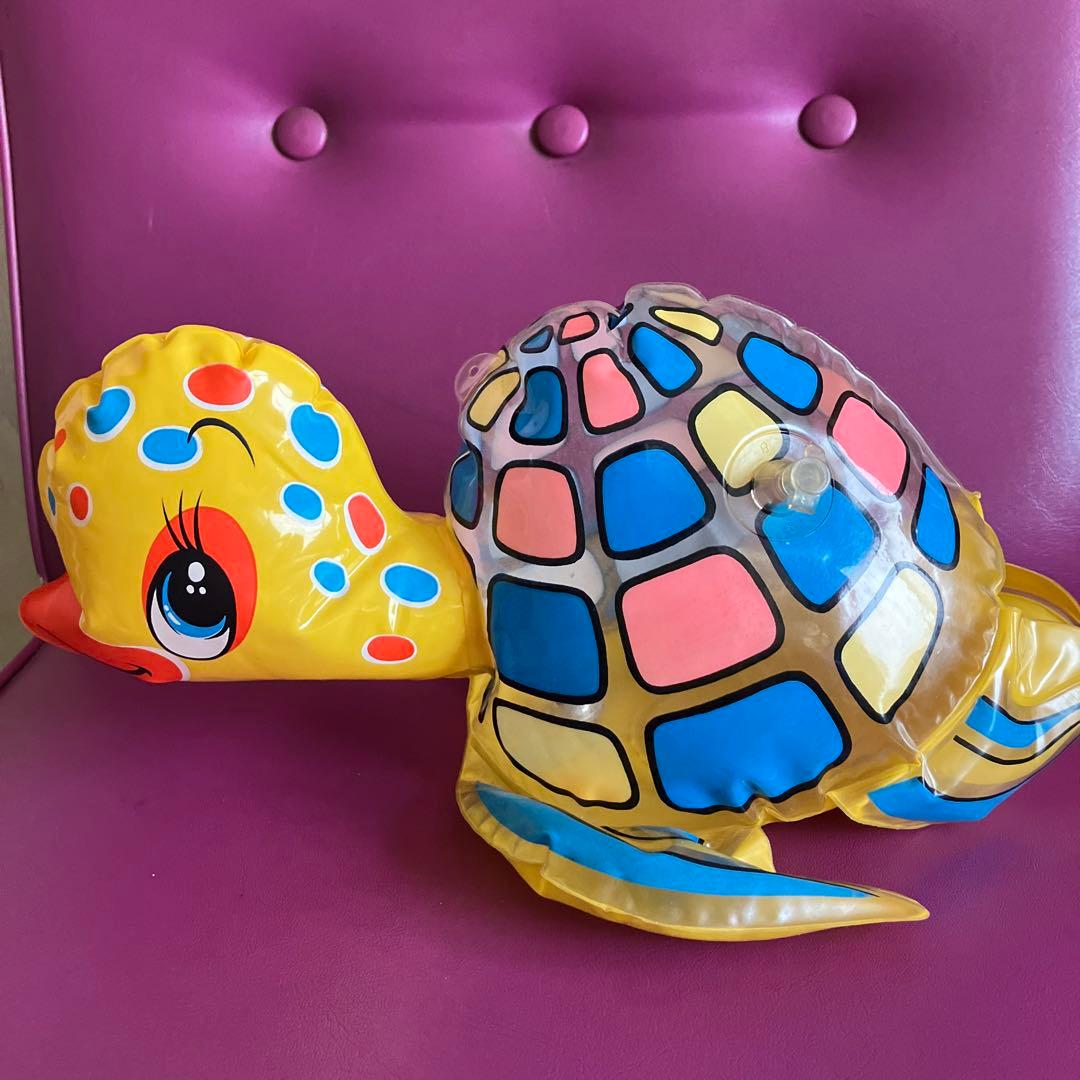 亀さんの空気入り人形 鈴入り、レア 絶版 昭和レトロ