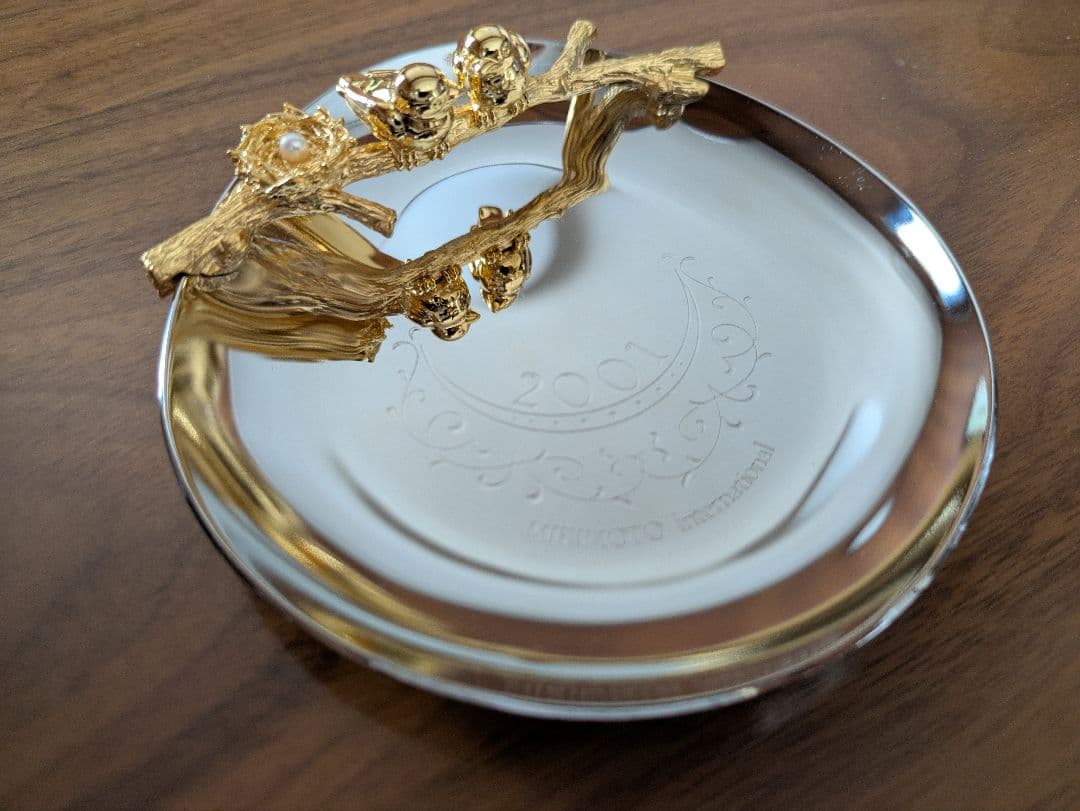 【希少】MIKIMOTO 2001年製 ゴールド 金 シルバー 真珠 小物入れ