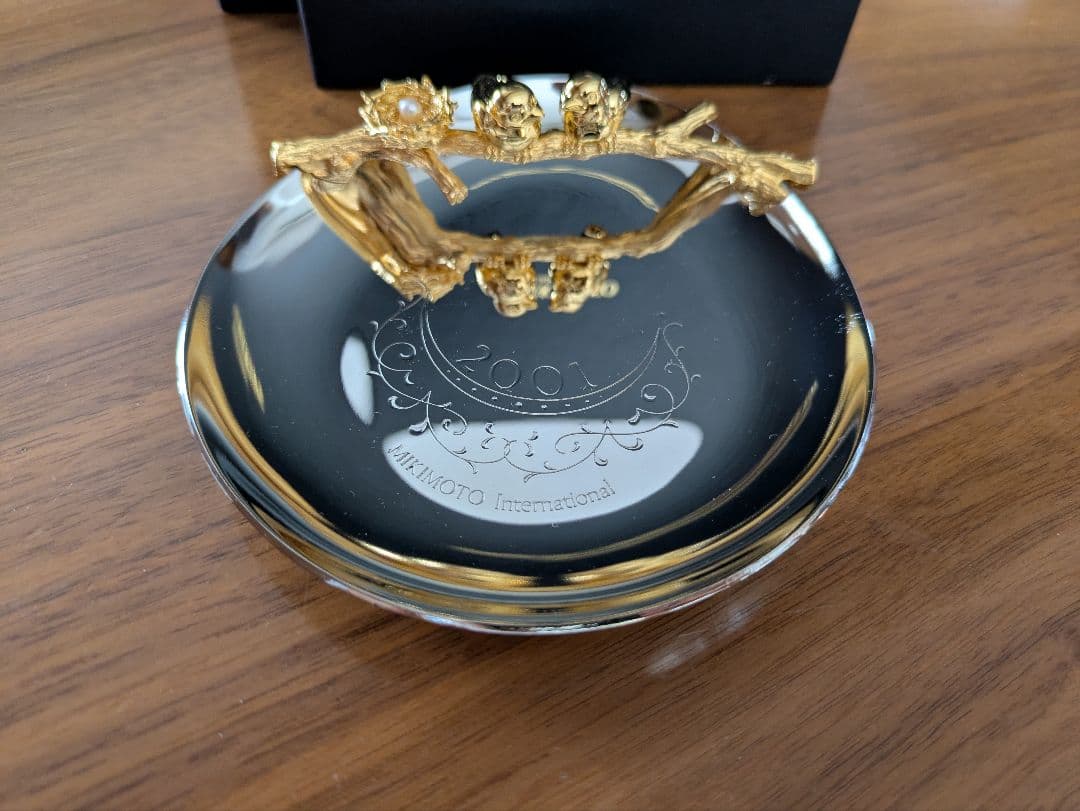 【希少】MIKIMOTO 2001年製 ゴールド 金 シルバー 真珠 小物入れ