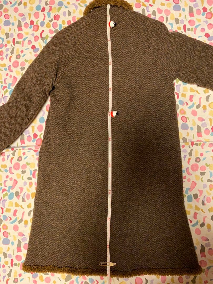 45R シェットランドニットとボアのコート