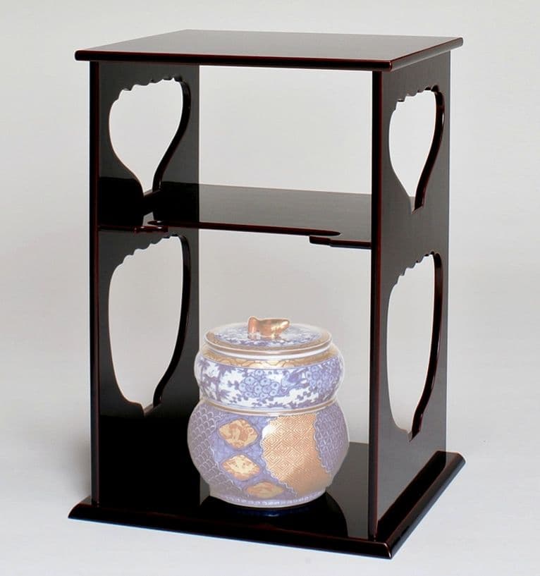 京都の漆芸家作品紹鴎水指棚