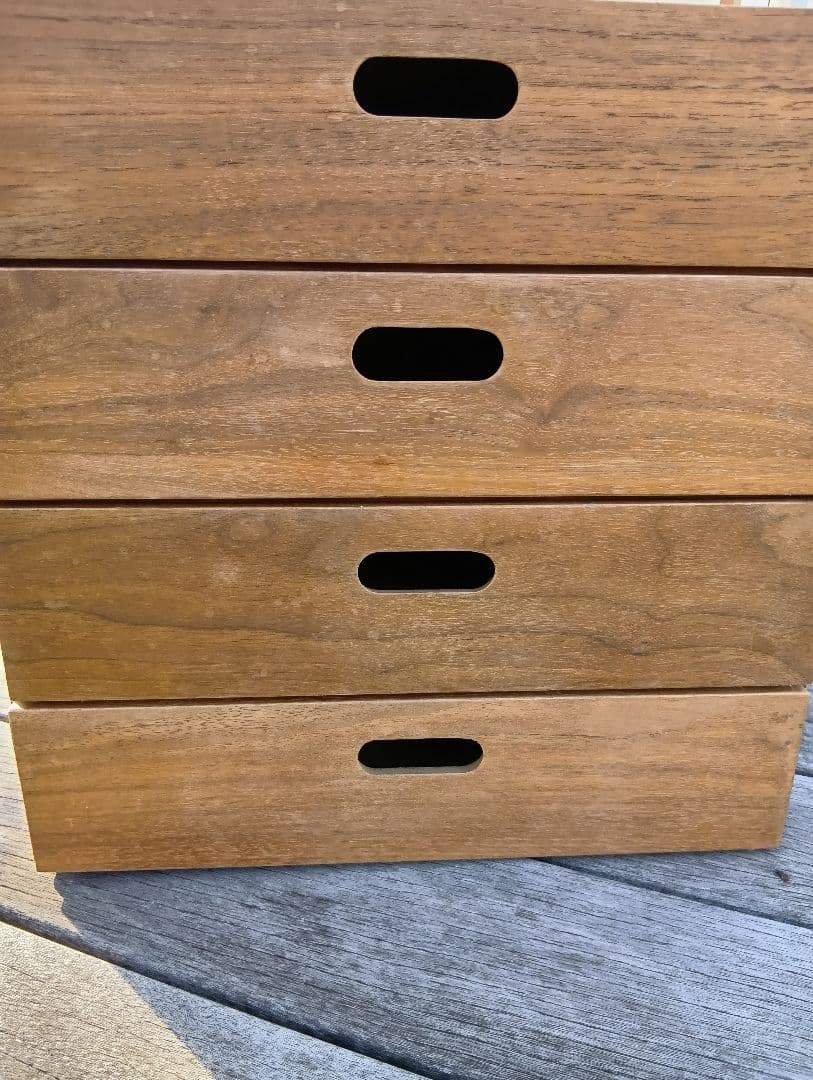 スタッキングシェルフ　木製ラック 無印 ウォールナット