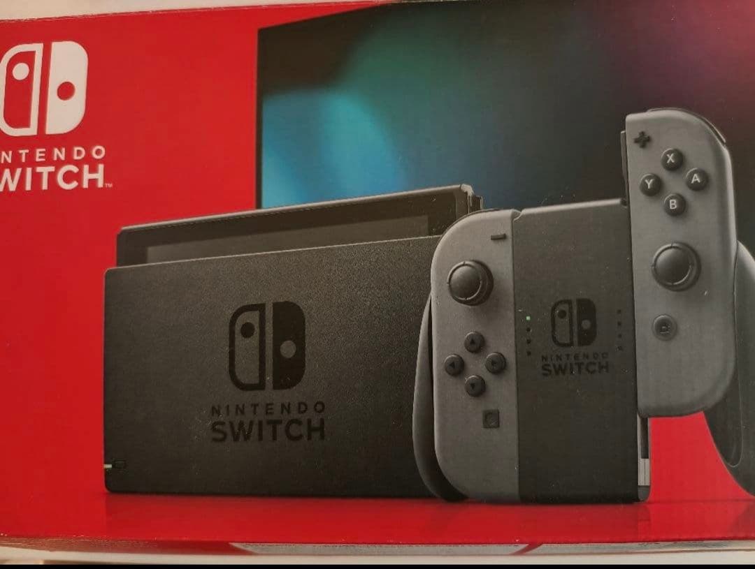 バッテリー強化版　Nintendo Switch 本体 グレー 付属品付き