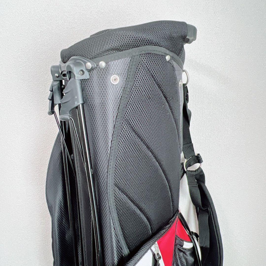 ヨネックス YONEX キャディバッグ 8分割 スタンド式 軽量 レッドブラック