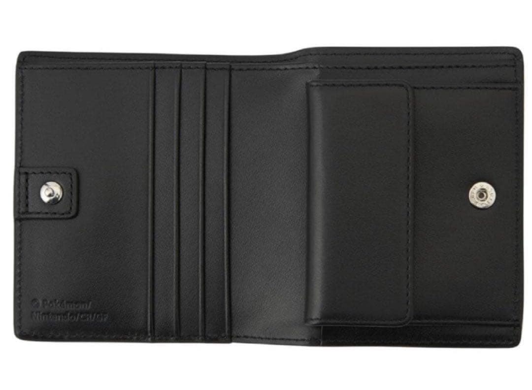 【新品】本革二つ折り財布 ブラッキー ポケモンセンター レザー 牛革 ポケセン