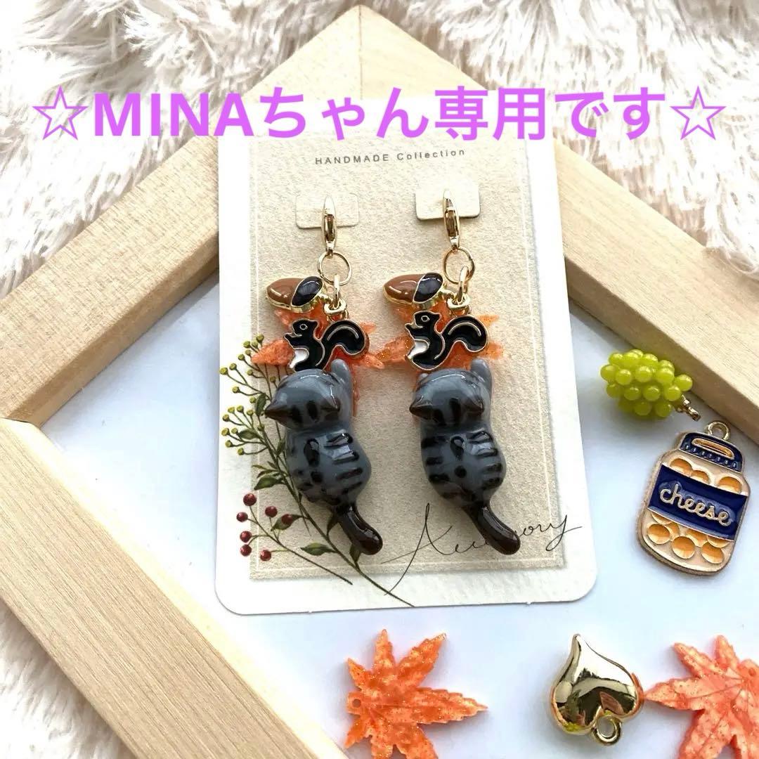 ☆秋いっぱいシマシマ猫ちゃんチャーム☆