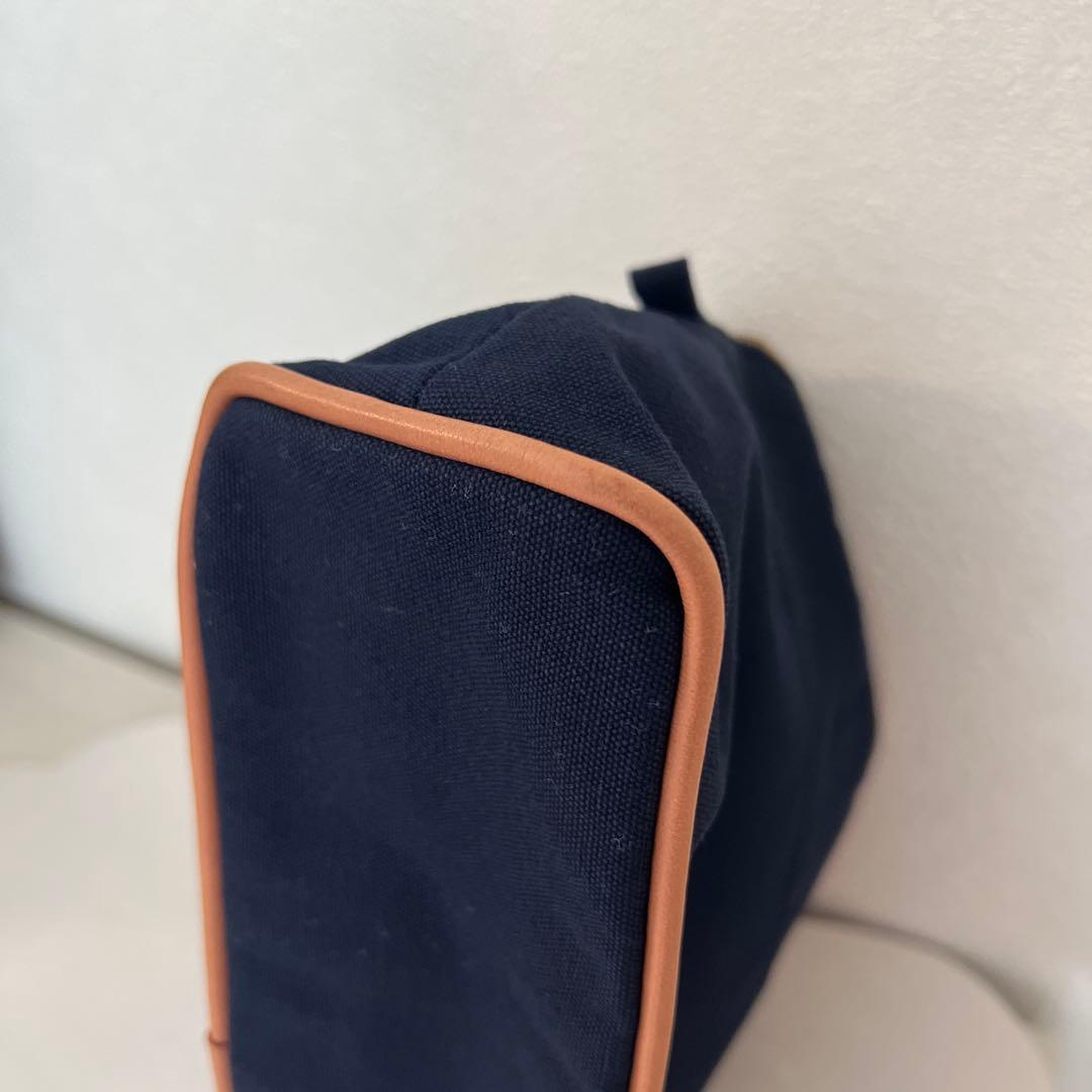 【土日Sale価格】HERMES ネイビー キャンバスポーチ