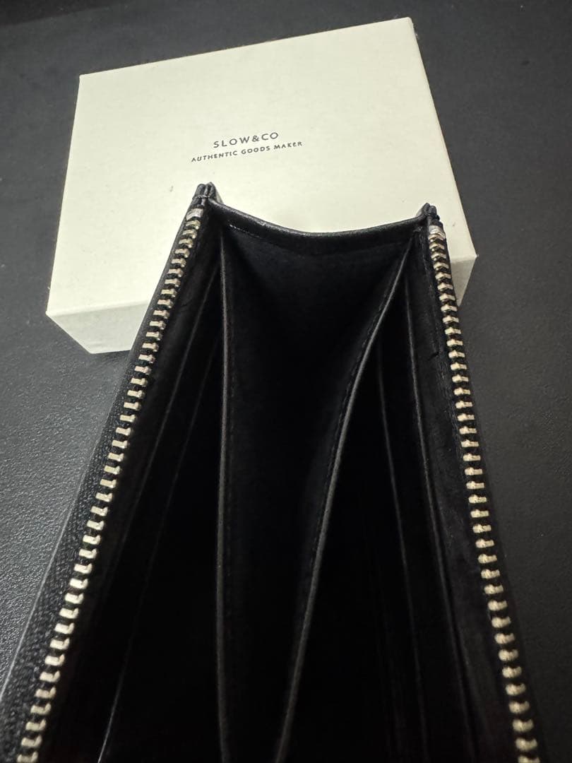 小物 slow bridle L zip mini wallet