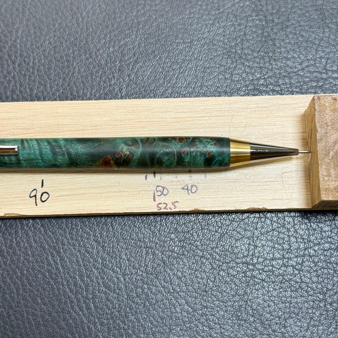 152楓瘤スタビ　木製シャーペン　強低重心　真鍮