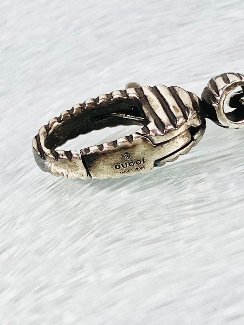 【超美品】GUCCI ツイストWGロゴ ネックレス ペンダント SV925