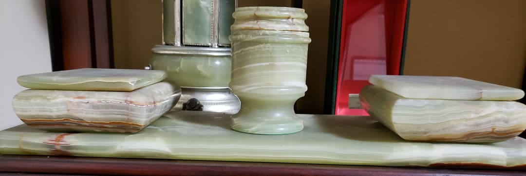 大理石　オルゴール　ライター　灰皿