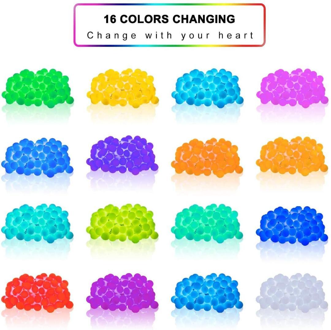 充電式 LEDボールライト 16色のカラーモード