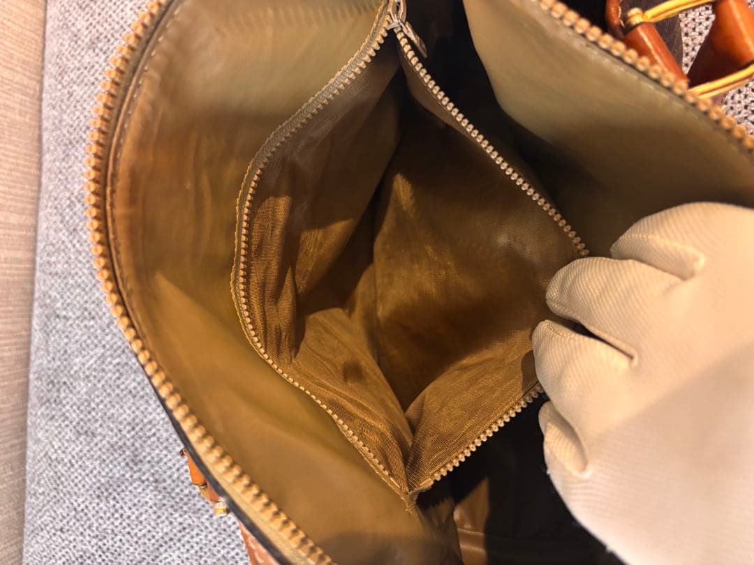 CELINE セリーヌ ボストンバッグ マカダム柄 トリオンフ オールドセリーヌ