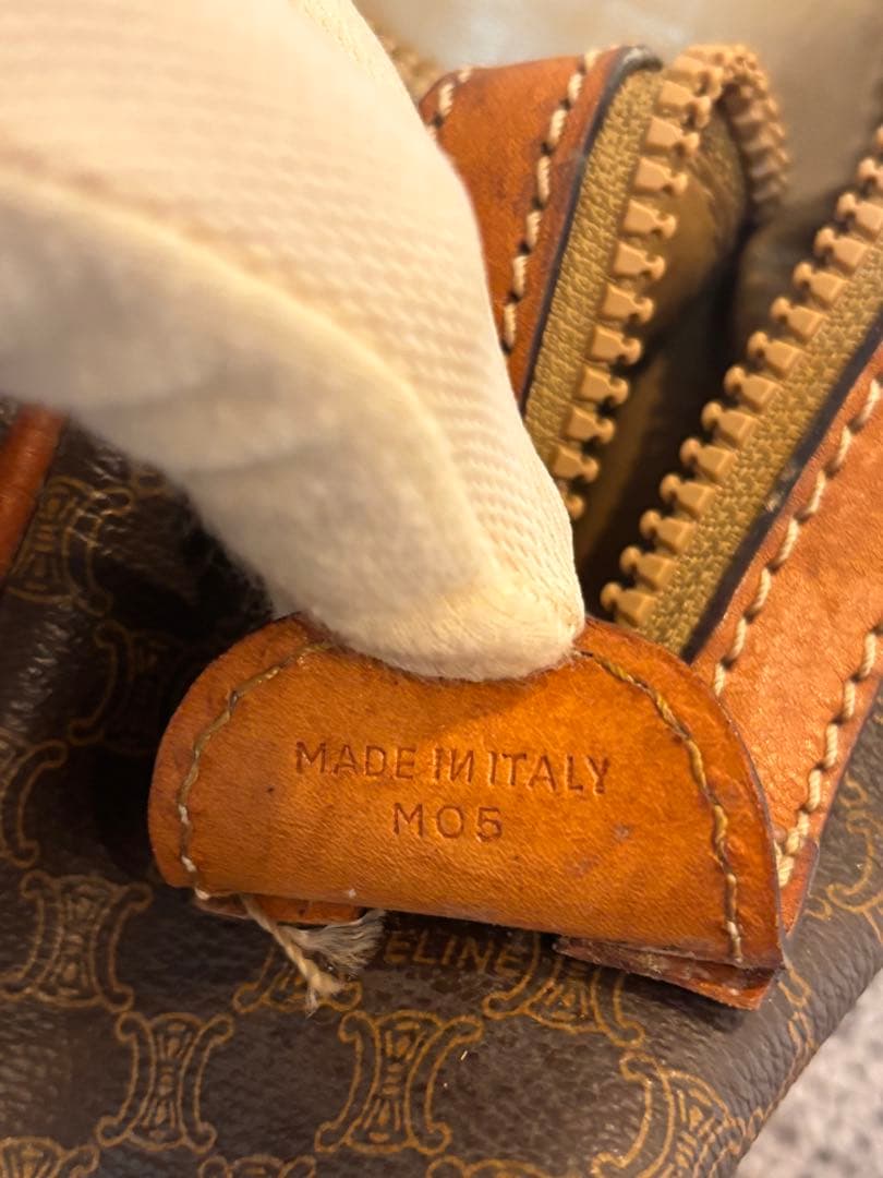 CELINE セリーヌ ボストンバッグ マカダム柄 トリオンフ オールドセリーヌ