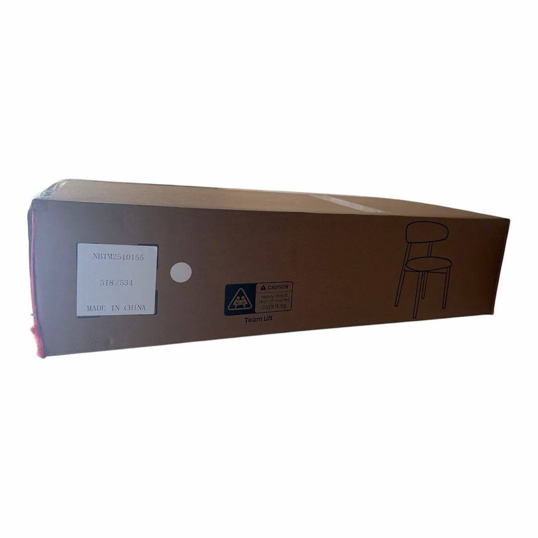 ❤️新品❤️ダイニングチェア 2脚 セット ナチュラル木目 快適ファブリック