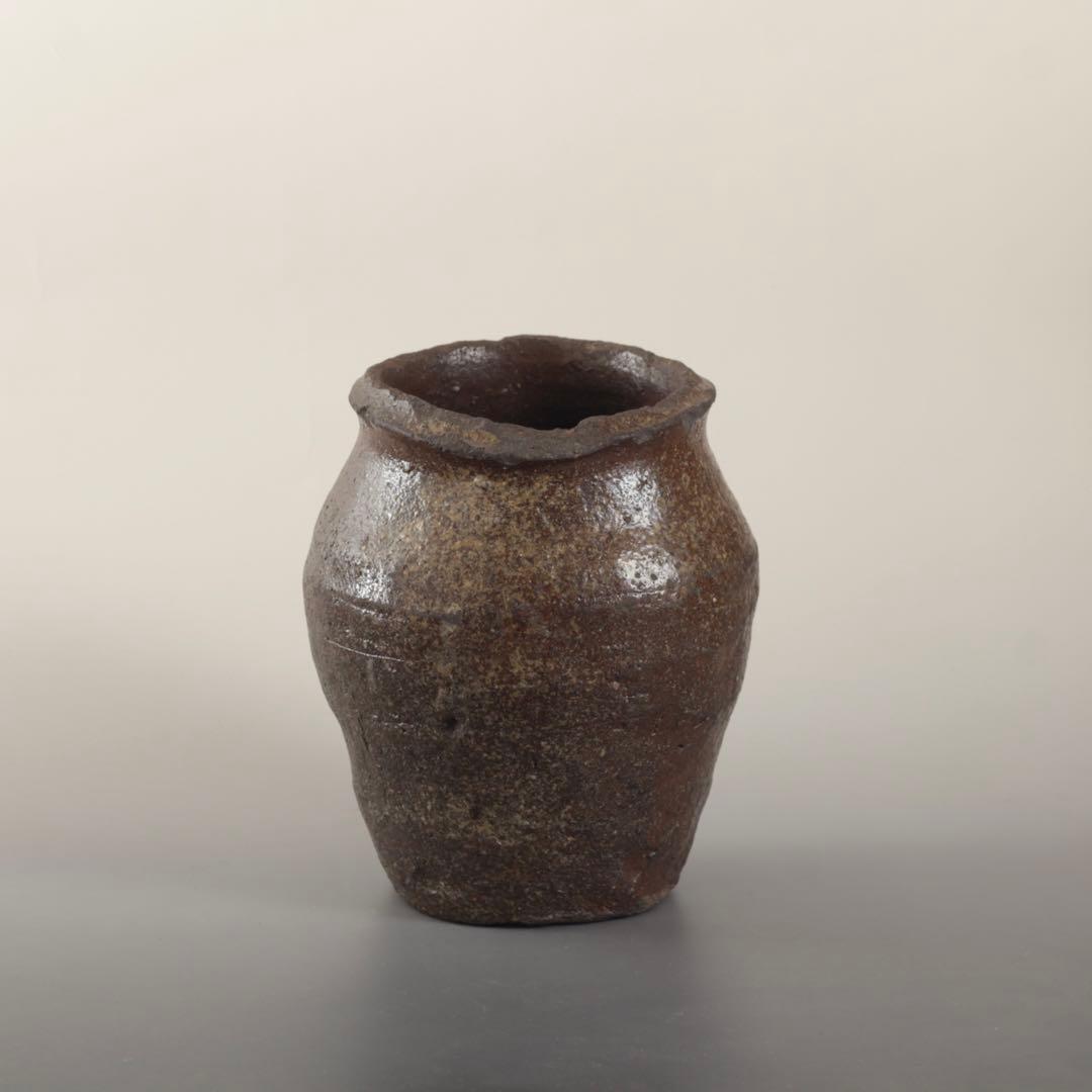 常滑焼 壺 下駄底 窯印 希少サイズ 室町〜桃山 常滑壺 古美術 古道具