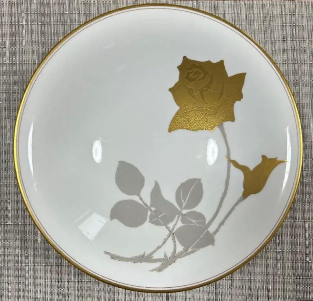 金融バラ　大皿　大倉陶園　27cm