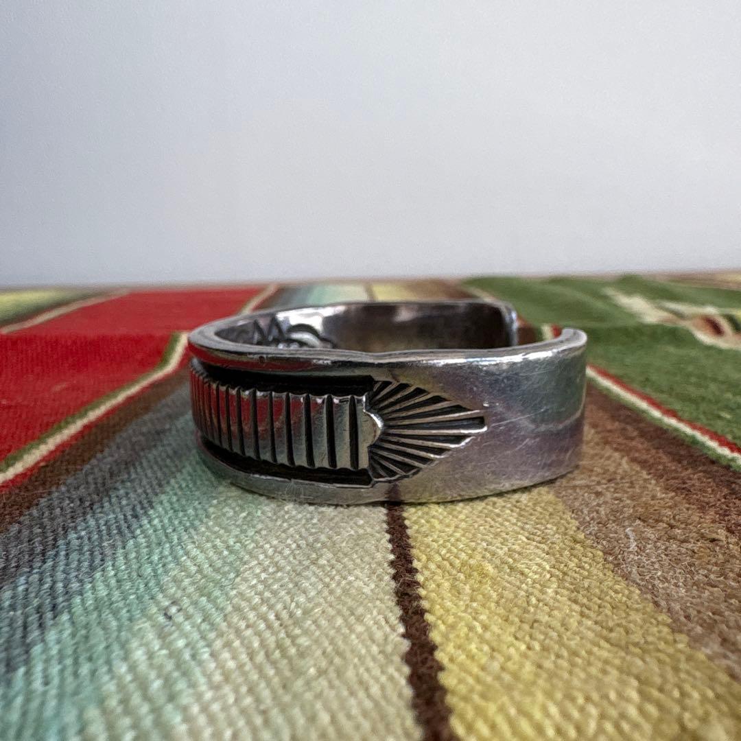 Darin Bill ダブルスタンプバングル　ダーリンビル　ナバホ　ヘビーゲージ