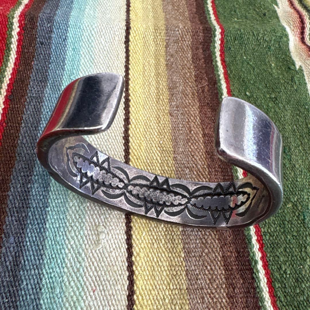 Darin Bill ダブルスタンプバングル　ダーリンビル　ナバホ　ヘビーゲージ