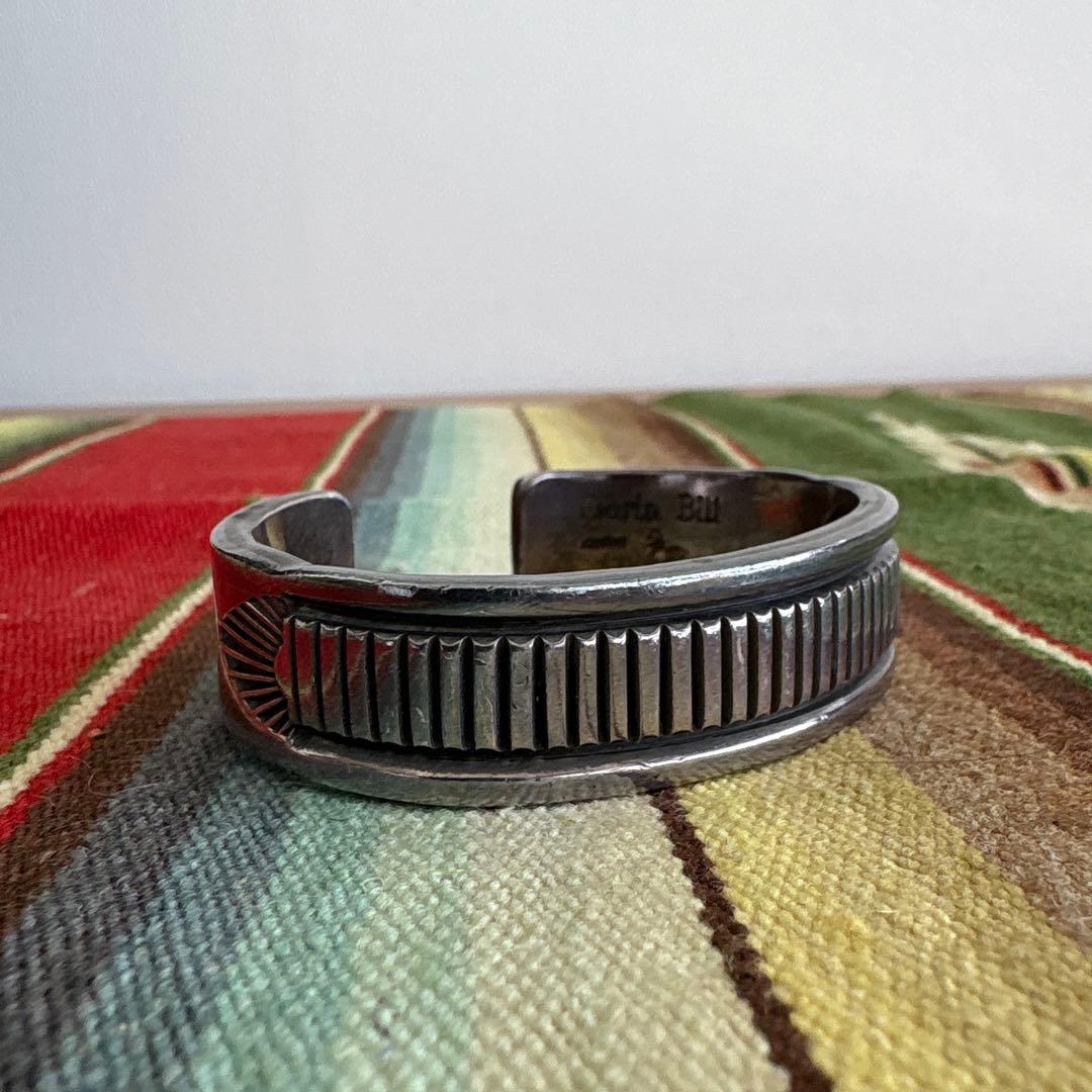 Darin Bill ダブルスタンプバングル　ダーリンビル　ナバホ　ヘビーゲージ