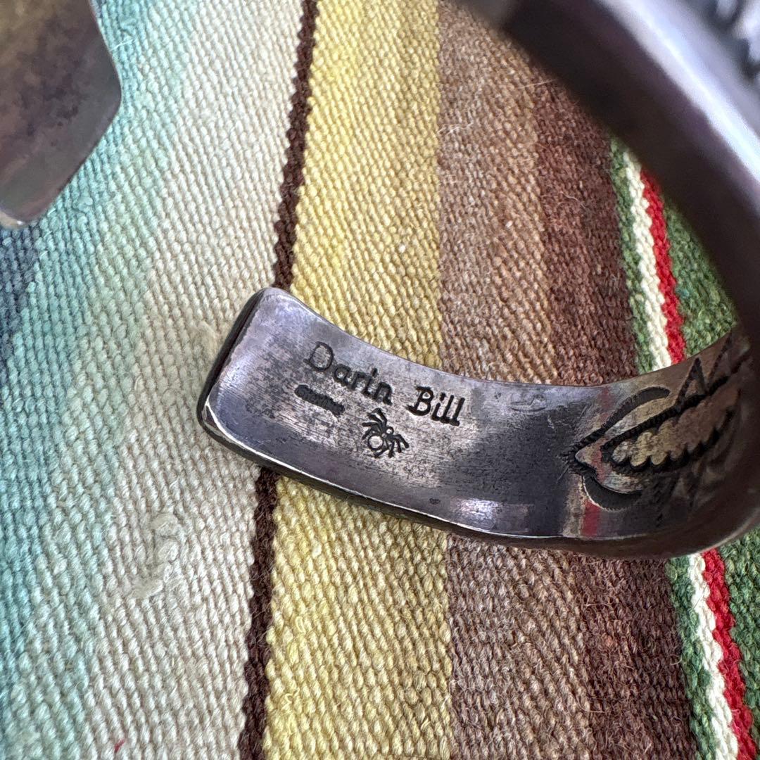 Darin Bill ダブルスタンプバングル　ダーリンビル　ナバホ　ヘビーゲージ