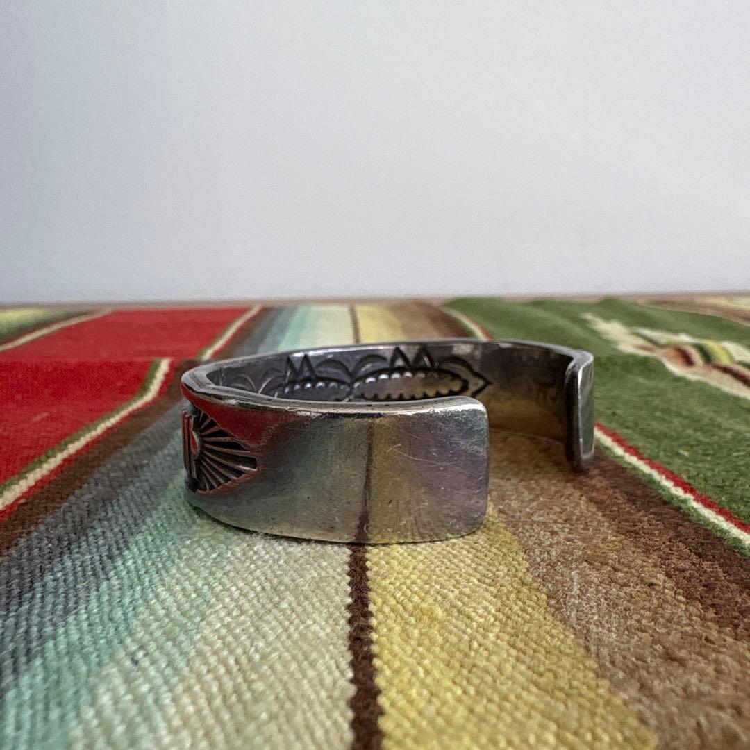 Darin Bill ダブルスタンプバングル　ダーリンビル　ナバホ　ヘビーゲージ