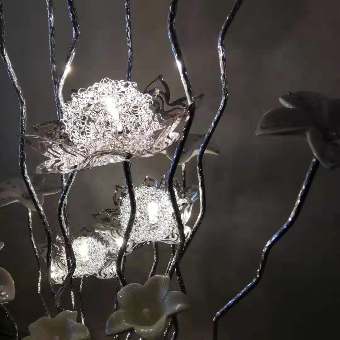 フラワー　フロアスタンド　フロアライト