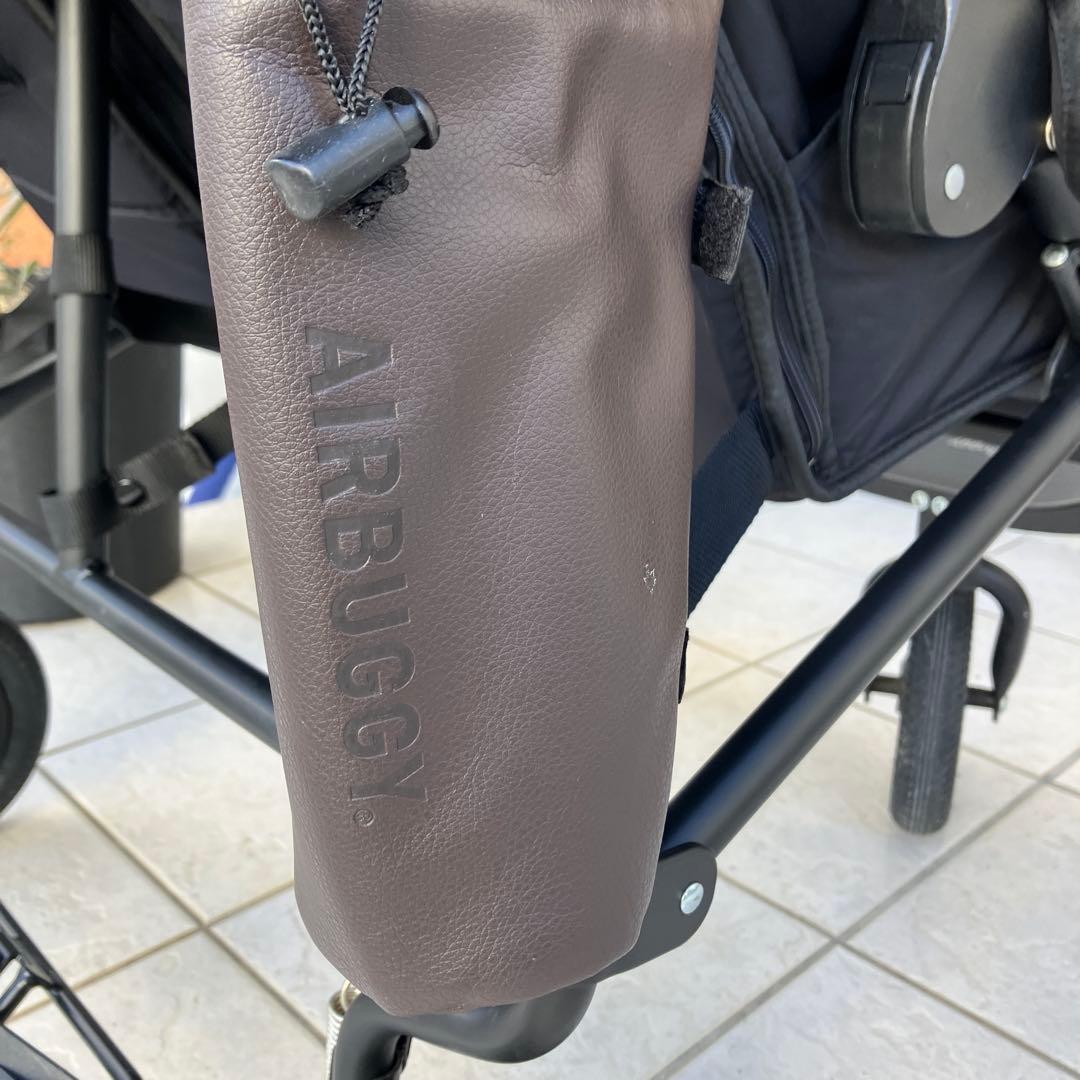 エアバギーココダブル黒ブラック　シート新品未使用　双子ベビーカーAirBuggy