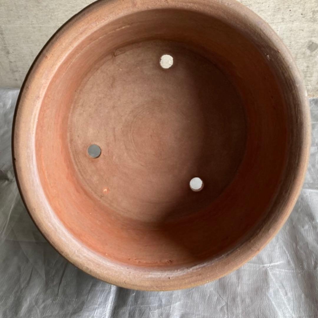 大きな鉢 プランター 大型 素焼き 陶器 丸 植物 盆栽 ガーデニング アジアン