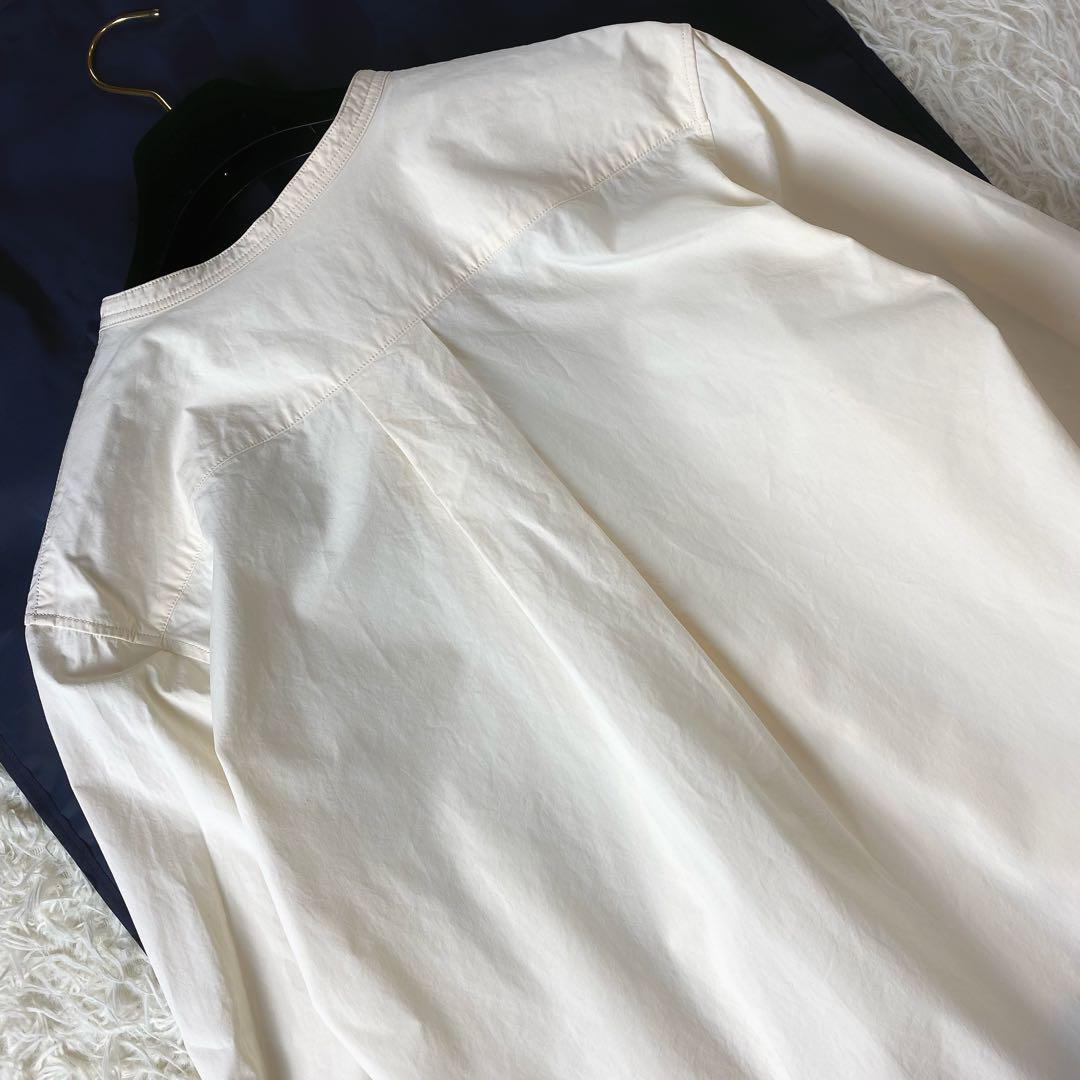 値下げ中 ルメール　1B　バンドカラー　オーバー　タック　シャツ　ブラウス　36