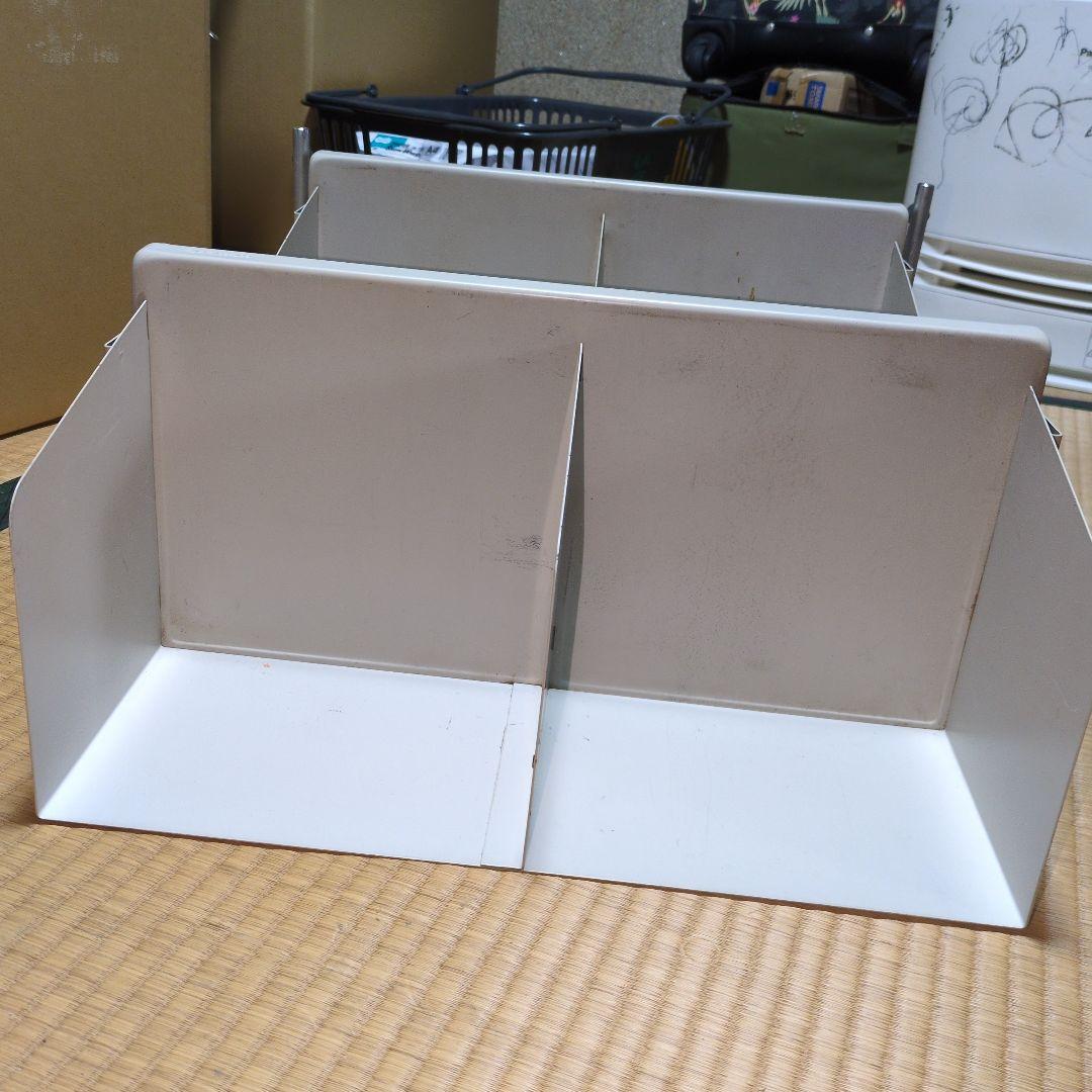 ★KOKUYO 旧式パイプ★レトロ 卓上 スチール ブックシェルフ ライトグレー