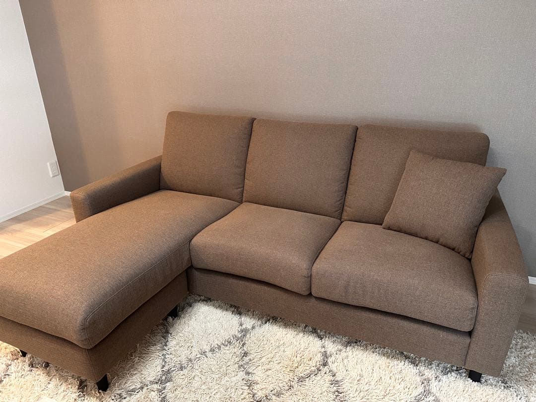 ニトリ　カウチソファ3人掛け　Nシールド