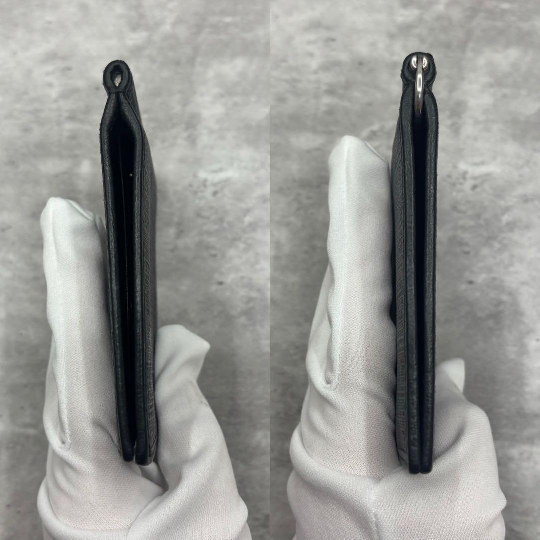 未使用級✨グッチ マネークリップ インターロッキング PVC シマ レザー 財布