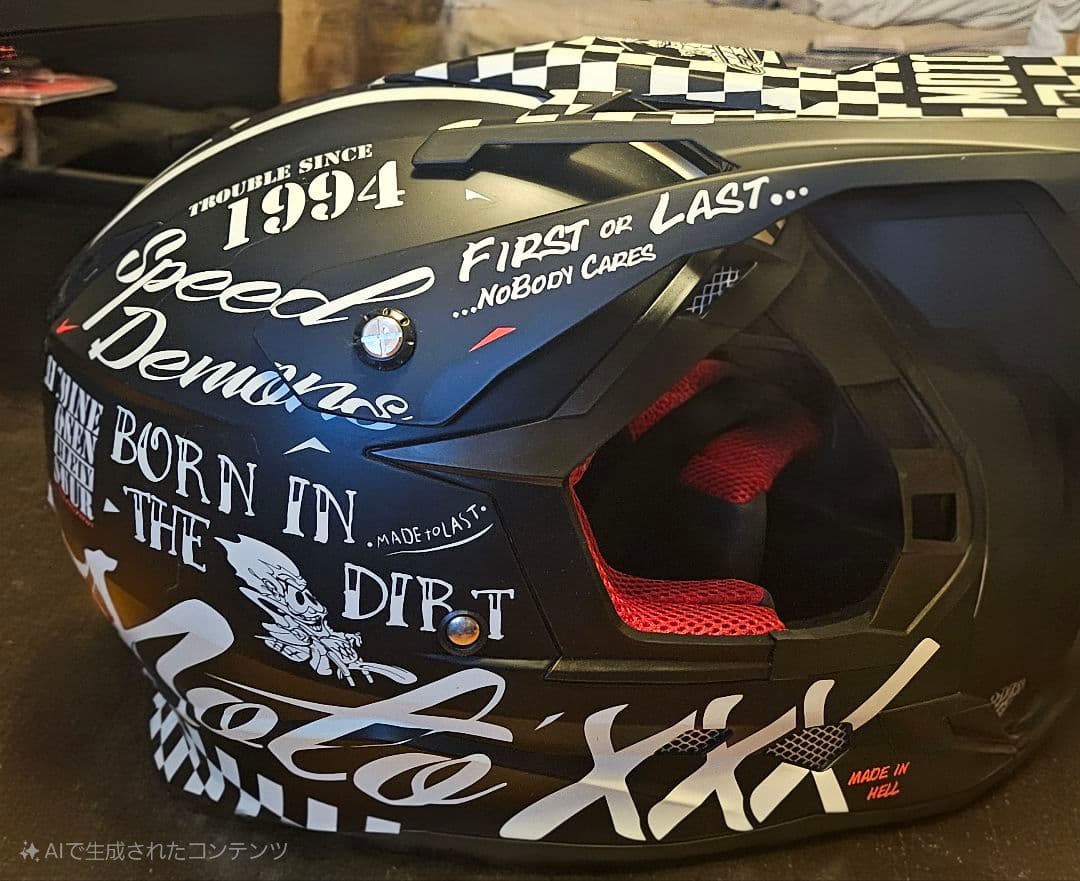 ガ*ー様 Moto XXX フルフェイスヘルメット スピードデーモンズ