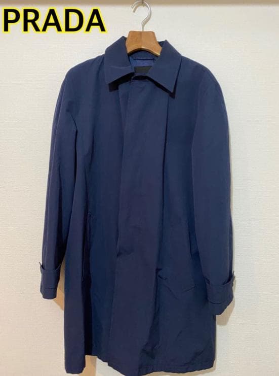 【Z】PRADA/コート/ダークネイビー/46