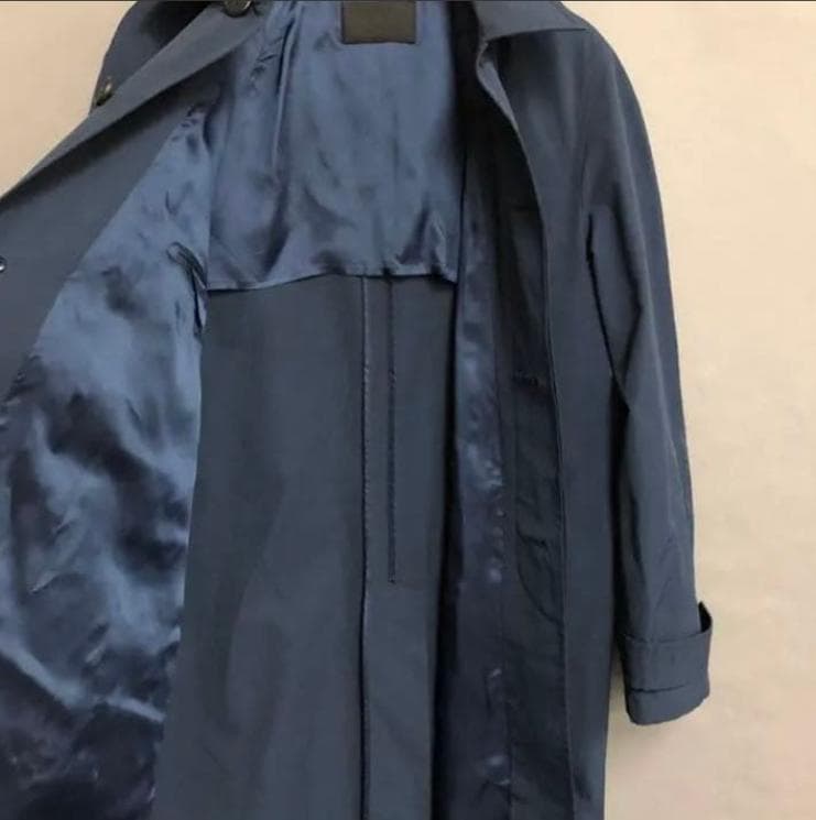 【Z】PRADA/コート/ダークネイビー/46